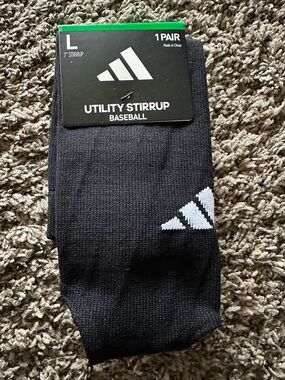 Adidas Unisex Stirrup Socks for Baseball, Softball & Team size large